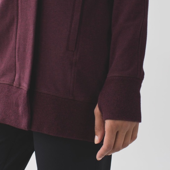 Lululemon Wrap Up Jacket Heathered Bordeaux Drama, Size 4, EUC | $138 Retail - Picture 6 of 6